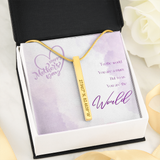 Coordinates Vertical Necklace