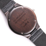 CUSTOM ENGRAVED WOOD WATCH