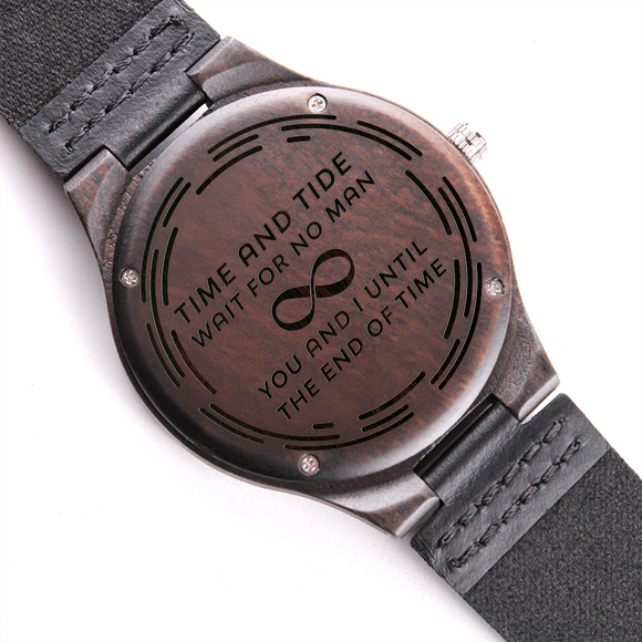 INFINITY - Engraved Wooden Watch