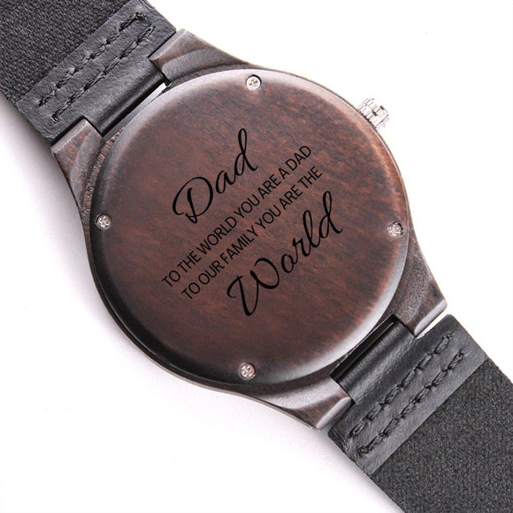 CUSTOM ENGRAVED WOOD WATCH