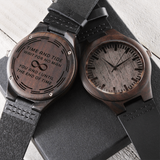 INFINITY - Engraved Wooden Watch