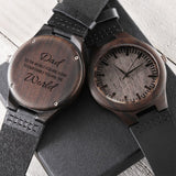 CUSTOM ENGRAVED WOOD WATCH