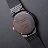 CUSTOM ENGRAVED WOOD WATCH
