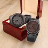INFINITY - Engraved Wooden Watch