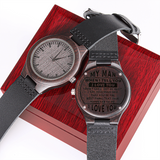 MY MAN - Engraved Wooden Watch