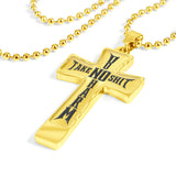 DNHTNS LUXURY CROSS WITH MILITARY BALL CHAIN