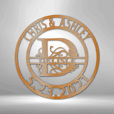 SPLIT LETTER FAMILY NAME - Steel Sign