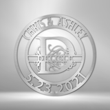 SPLIT LETTER FAMILY NAME - Steel Sign