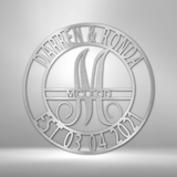 SPLIT FAMILY NAME - Steel Sign