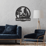 DEER IN THE WOODS - Steel Sign
