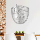 TRUCKER MONOGRANM - Steel Sign