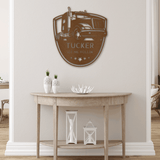 TRUCKER MONOGRANM - Steel Sign