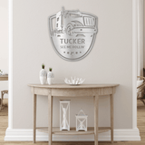 TRUCKER MONOGRANM - Steel Sign