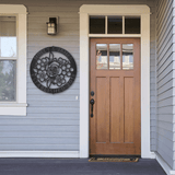 FLORAL RING MONOGRAM - Steel Sign