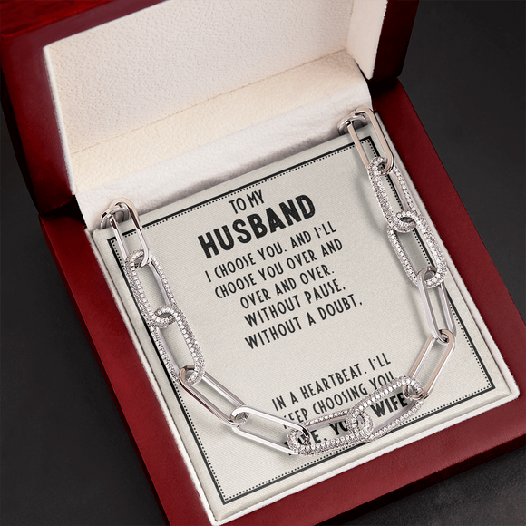 TO MY HUSBAND - Forever Linked Necklace