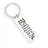 THANKS DAD - Stainless Steel Keychain