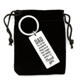 THANKS DAD - Stainless Steel Keychain