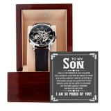MENS OPENWORK WATCH