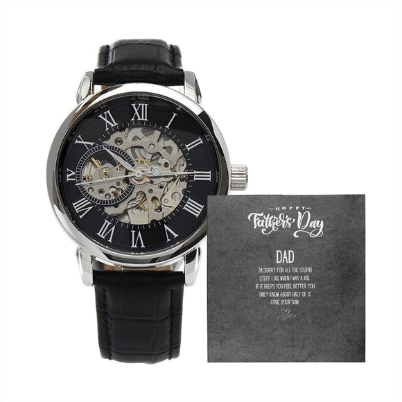 MENS OPENWORK WATCH