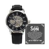 MENS OPENWORK WATCH