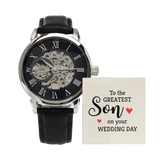 MENS OPENWORK WATCH