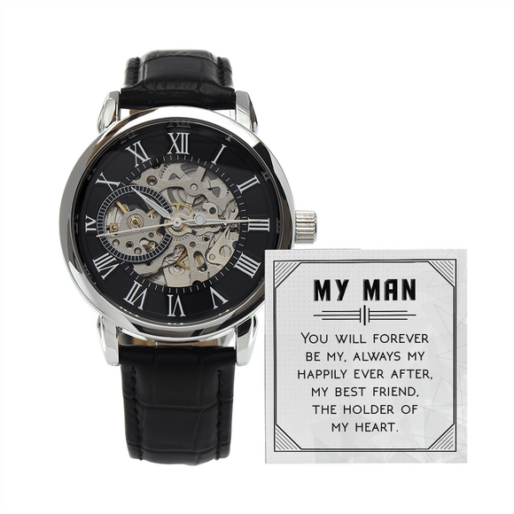 MENS OPENWORK WATCH