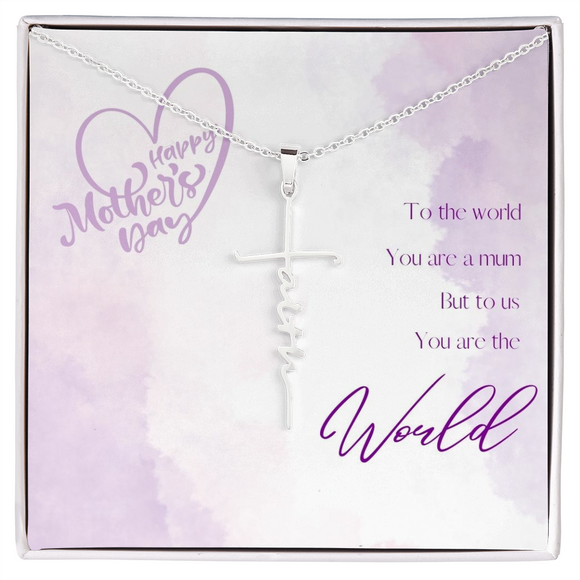 Faith cross necklace
