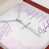 Faith cross necklace