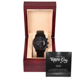BLACK CHRONOGRAPH WATCH