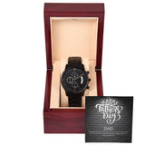 BLACK CHRONOGRAPH WATCH