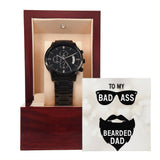 BLACK CHRONOGRAPH WATCH