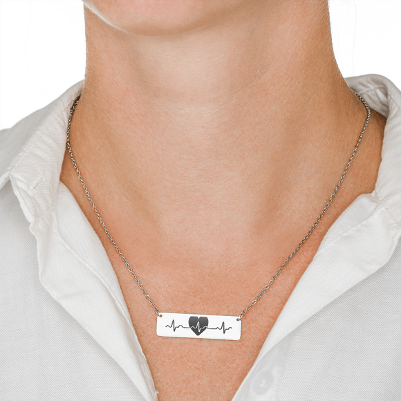 MY BEATING HEART - Horizontal Bar Necklace