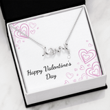 Scripted Love Necklace - Valentines