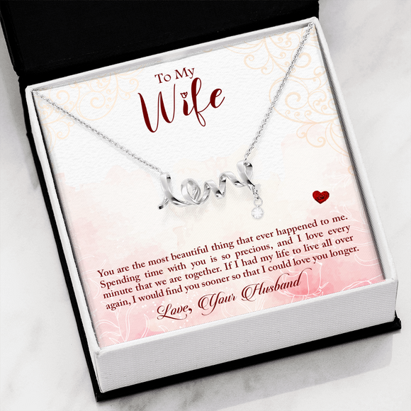 Scripted Love Necklace