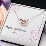 Interlocking Hearts Necklace - Valentines