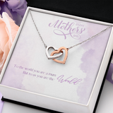 Interlocking Heart Necklace with message card