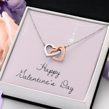 Interlocking Hearts Necklace - Valentines