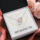 Interlocking Hearts Necklace - Valentines