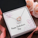 Interlocking Hearts Necklace - Valentines
