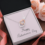 Interlocking Hearts Necklace - Valentines