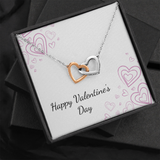 Interlocking Hearts Necklace - Valentines