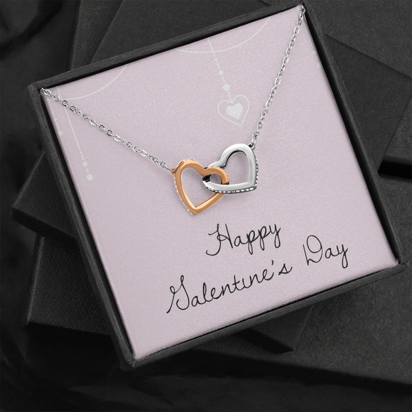 Interlocking Hearts Necklace - Valentines