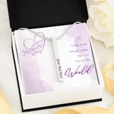 Engraved 4 Sided Vertical Bar