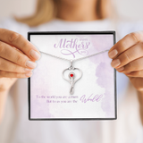 Stehoscope Necklace Embellished with Red Swarovski