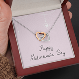 Interlocking Hearts Necklace - Valentines