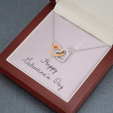 Interlocking Hearts Necklace - Valentines