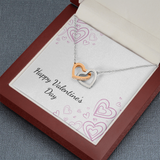 Interlocking Hearts Necklace - Valentines
