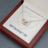 Interlocking Hearts Necklace - Valentines