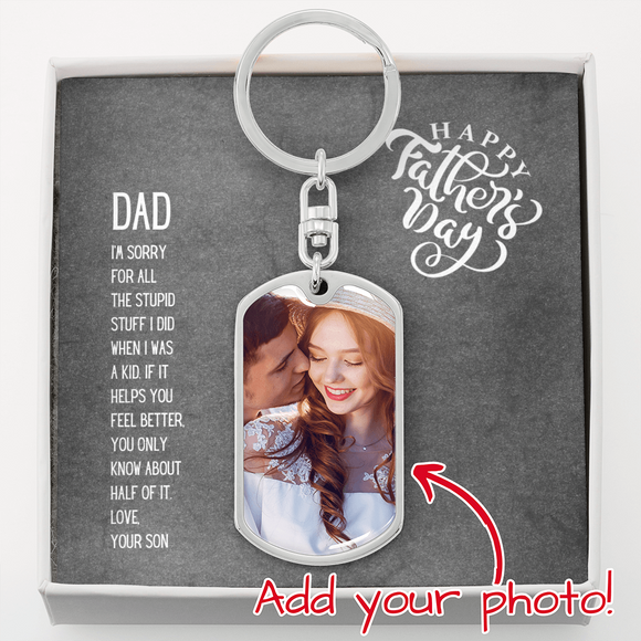 Dog Tag Swivel Keychain