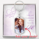 Dog Tag BU Swivel Keychain